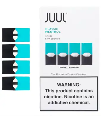 Juul Classic Menthol Pods 5% Nicotine (4 Pcs)