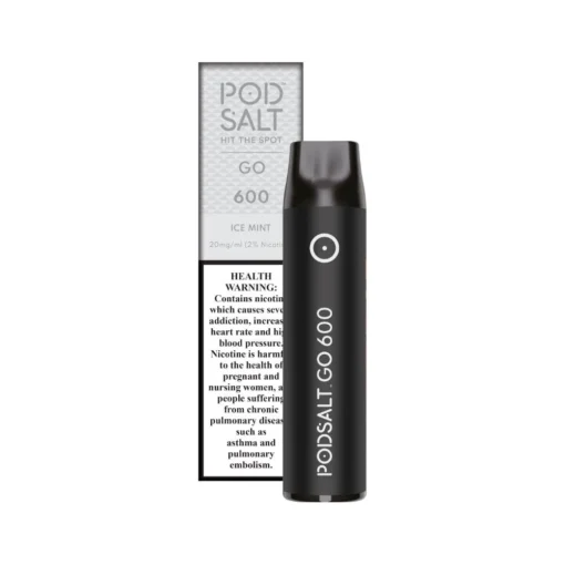 POD SALT GO 600 PUFFS ICE MINT DISPOSABLE DEVICE 2ML – 20MG/ML