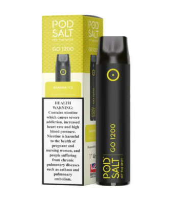 Pod Salt Go Banana Ice-20mg/Ml-2500 Puffs