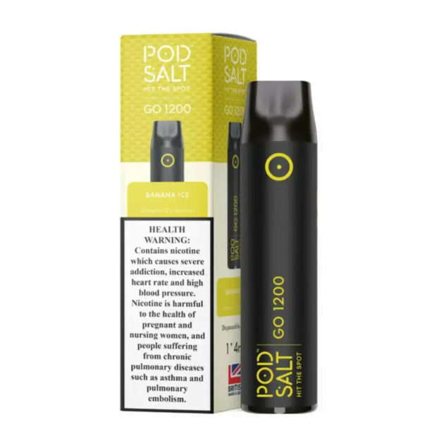 Pod Salt Go Banana Ice-20mg/Ml-2500 Puffs